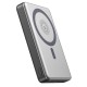 Повербанк портативний акумулятор Power bank XO PR296 Metal Magnetic Fast Charging магнітний 15W 10000 mAh Grey